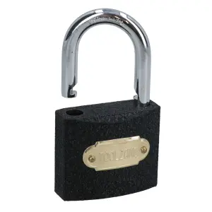 50mm Cast Iron Padlock With Hardened Shackle Padlocks Shed Gate Lock