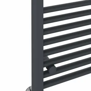 Rinse Modern Bathroom Heated Towel Rail Ladder Radiator 1400x400mm Straight for Bathroom Kitchen Anthracite