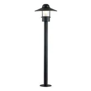 Elstead Klampenborg Outdoor Bollard Black, IP44