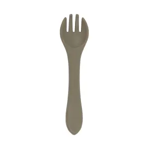 Tiny Dining - Baby Silicone Weaning Fork - Silver Sage