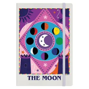 Deadly Tarot The Moon Hardback A5 Notebook Cream/Multicoloured (One Size)