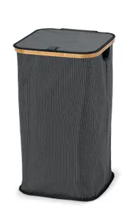 DomoPak Single Laundry Hamper - Dark Grey/Black