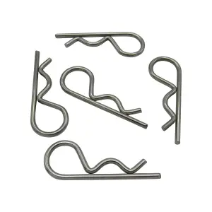 5MM Stainless Steel R Clips x5 (Beta Retaining Pins)