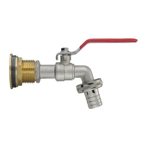 Water Butt Replacement Tap BRASS Metal Lever UK Bib Outlet Barb Quick Hosepipes  Lever tap (Barbed) 1"