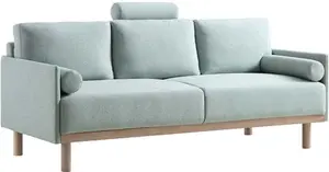 Timber Sage Green Fabric Sofa, 3-Seater - Daals - Sofas