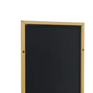 Heulyn Rectangle Metal Mirror Gold / 78cm x 28cm