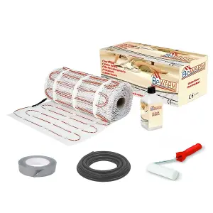 BeWarm - Electric Underfloor Heating 150w Sticky Mat Kit - 7m2