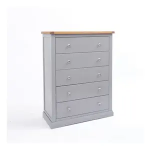 Rocca 5 Drawer Chest of Drawers Chrome Knob