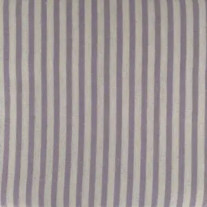 Just So Home Luxury Brushed Cotton Flannelette Fitted Sheet (Lavender Stripe, Single)