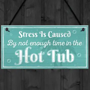 Red Ocean Novelty Hot Tub Welcome Plaque Garden Hanging Chic Sign Shed Jaccuzi Home Decor Door Wall Gift