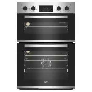 Beko BBDQF22300X Built-in Double Oven - Stainless steel effect