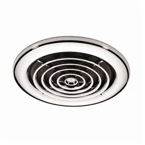 Matira Chrome Medium Bathroom Ceiling Extractor High Power Inline Fan