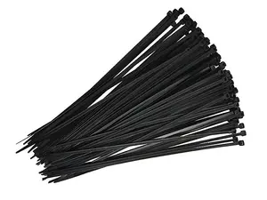 Faithfull Cable Ties Black 4.8 x 300mm (Pack 100) FAICT300B