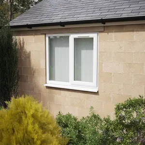 Lacerta Double glazed Window RH Side Hung Next to a Fixed White Clear Glazed 1190 x 1040mm