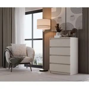 Tonya 4 Drawer 70Cm W Chest Of Drawers Beige