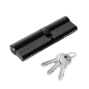 XFORT Matt Black Euro Cylinder Lock 40/40 (80mm)