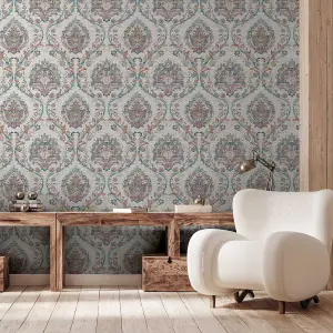 Fantastical Damask Multi Wallpaper