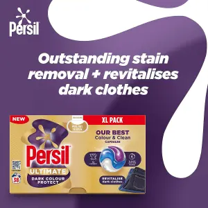 Persil XL Ultimate Washing Capsules Dark Colour Protect Stain Removal 38W, 2pk