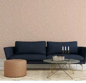 Arthouse Dotty Blush/Rose Gold Wallpaper