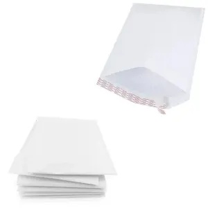 200 x Size 10 (340x445mm) White Padded Bubble Lined Postal Mailing Shipping Peel & Seal Closure Cushioned Envelopes