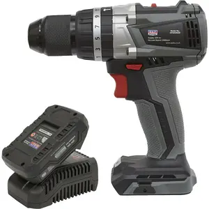 20V Brushless Hammer Drill Driver Kit - Includes 2Ah Battery & Charger - Bag