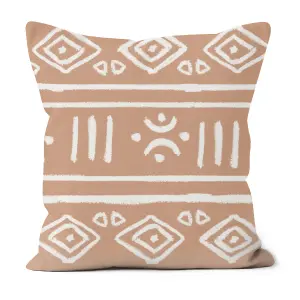 Faux Suede Cushion Tribal Print 30cm x 30cm