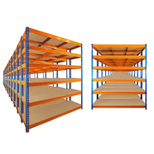 20 Bays of 6 Tier ULTRA HEAVY DUTY Storage Racking 1800h x 1500w x 450d mm 350kg