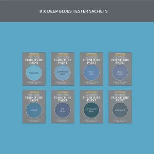 Rust-Oleum Blue Satin Furniture Paint Tester Samples - 10ml