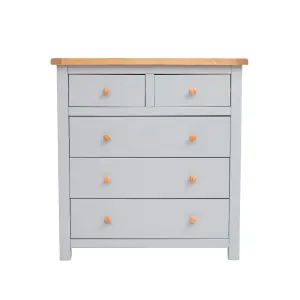 Argenta 5 Drawer Chest of Drawers Wood Knob