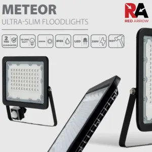 10W LED Floodlight with PIR and Integrated LEDs