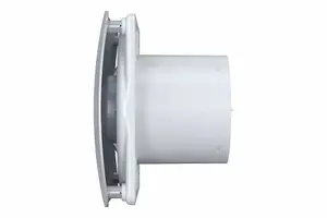 Grey Bathroom Extractor Fan 100mm with Non-Return Valve