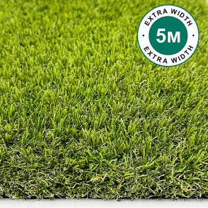 BUCKSHAW 30mm ARTIFICIAL GRASS - 5M X 5M - Natural and Realistic Looking Fake Astro Lawn Turf