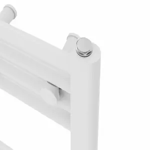 Right Radiators Prefilled Electric Straight Heated Towel Rail Bathroom Ladder Warmer Rads - White 1200x500 mm