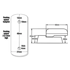 Schlosser Technik Sash Jammer Window Lock (6 Pack) - White