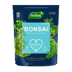 Westland Bonsai Potting Mix Compost Indoor Plant 4 Litres Enriched With Seramis