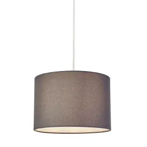 CGC Grey Linen Cylinder Lampshade