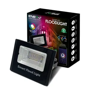 16W WIFI RGB Flood Light RGB White Warm White 16W LED Flood Ligh  APP & Voice Control, IP65 for Outdoor Usage in Garden and Roof