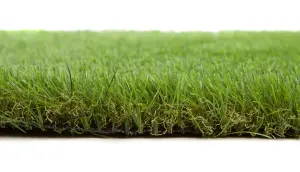 Best Artificial 30mm Grass 1mx8m (3.3ft x 26.2ft) - 8m² Child & Pet Friendly Easy Install Turf Roll UV Stable Artificial Lawn