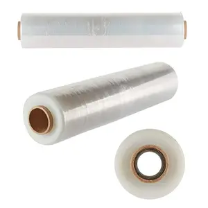 12 Rolls Of Clear 400mm Standard Core Tear Resistant Pallet Shrink Wrap Rolls