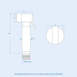 Nes Home Douche With 1.2m Stainless Steel Hose & Mini Thermostatic Mixer Chrome