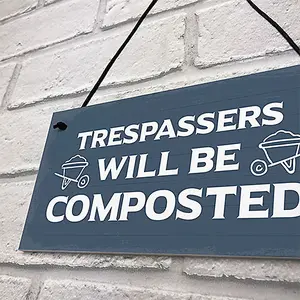 Funny Garden Sign Hanging Wall Door Sign Garden Shed Plaque Home House Sign Outdoor Decoration Signs For Outside