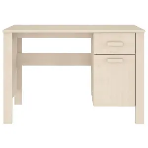 Berkfield Desk Honey Brown 113x50x75 cm Solid Wood Pine