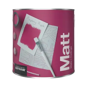 Rust-Oleum Washable Matt Wall Paint - Raspberry Ripple 2.5L