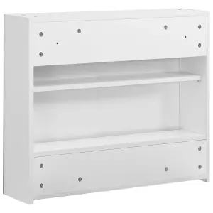 Berkfield Bathroom Mirror Cabinet White 80x15x60 cm MDF