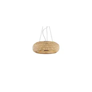 Luminosa Pasha'  10 Light Ceiling Pendant Gold with Crystals, E14