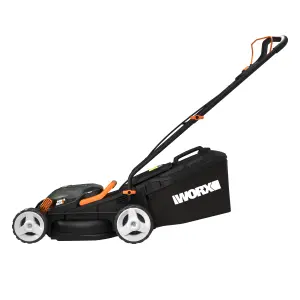 WORX WG779E.2 40V 34cm Cordless Lawn Mower with 2 x 2.0Ah Batteries and Charger