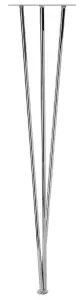 Rothley 710mm Chrome effect Designer leg