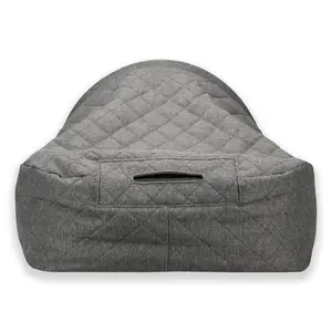 Hooded / Dome Pet Bed Grey / Small (40cm H x 65cm W x 55cm D)