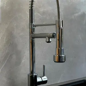 Liquida GR266CH Chrome Kitchen Mixer Tap With Swivel Spout & Directional Spray