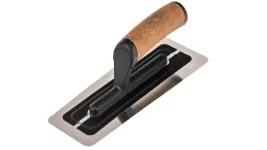 Toolty Flexible Venetian Trowel with Cork Handle on Polyamide Foot 240mm for Plastering Rendering Smoothing DIY